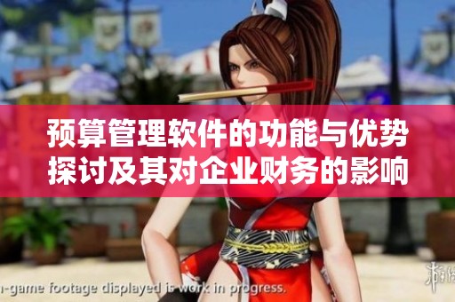 预算管理软件的功能与优势探讨及其对企业财务的影响分析