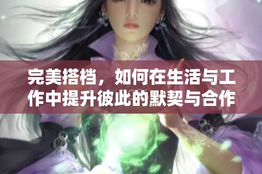 完美搭档，如何在生活与工作中提升彼此的默契与合作能力