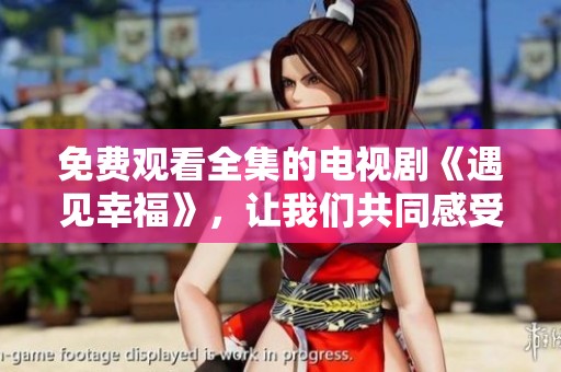 免费观看全集的电视剧《遇见幸福》，让我们共同感受幸福的魅力