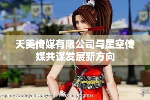 天美传媒有限公司与星空传媒共谋发展新方向