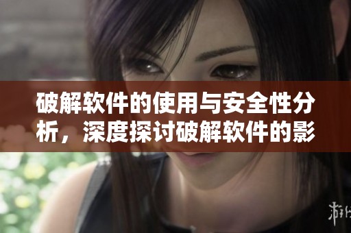 破解软件的使用与安全性分析，深度探讨破解软件的影响与风险