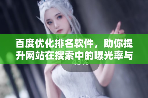 百度优化排名软件，助你提升网站在搜索中的曝光率与流量