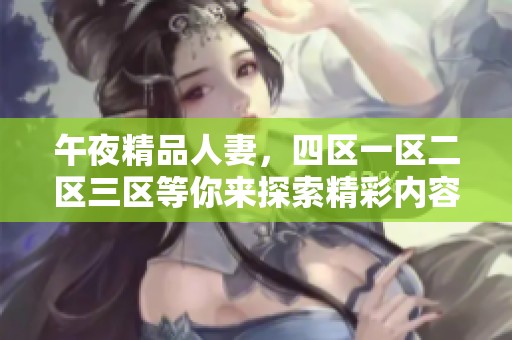 午夜精品人妻，四区一区二区三区等你来探索精彩内容