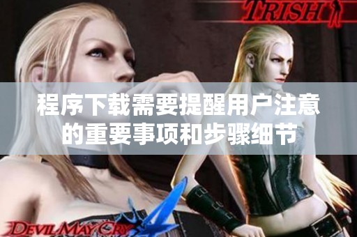 程序下载需要提醒用户注意的重要事项和步骤细节