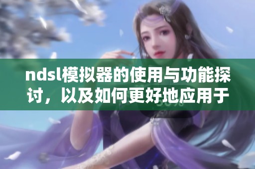 ndsl模拟器的使用与功能探讨，以及如何更好地应用于实际项目中