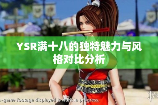 YSR满十八的独特魅力与风格对比分析