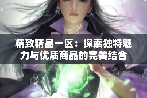 精致精品一区：探索独特魅力与优质商品的完美结合