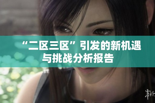 “二区三区”引发的新机遇与挑战分析报告