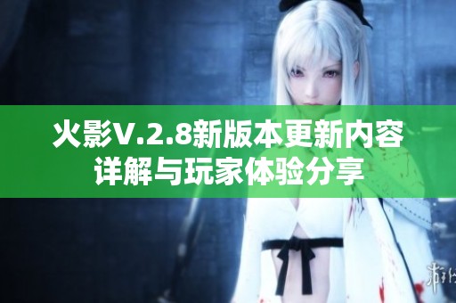火影V.2.8新版本更新内容详解与玩家体验分享