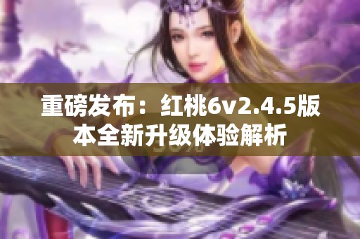 重磅发布：红桃6v2.4.5版本全新升级体验解析