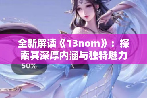 全新解读《13nom》：探索其深厚内涵与独特魅力