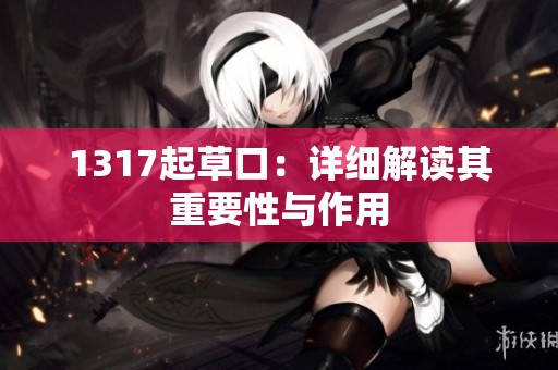1317起草口：详细解读其重要性与作用