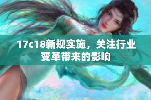 17c18新规实施，关注行业变革带来的影响