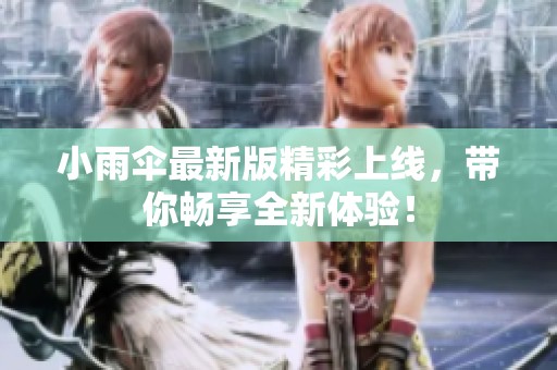 小雨伞最新版精彩上线，带你畅享全新体验！