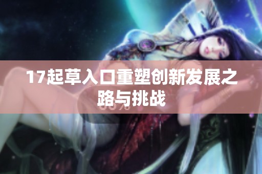 17起草入口重塑创新发展之路与挑战