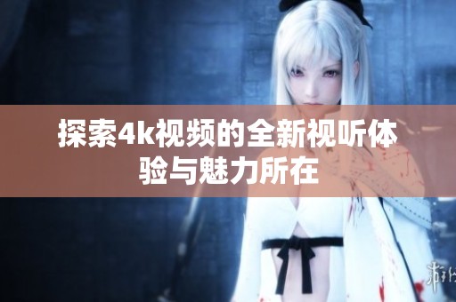 探索4k视频的全新视听体验与魅力所在