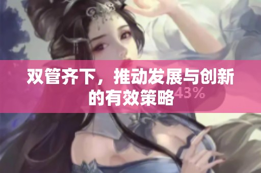 双管齐下，推动发展与创新的有效策略