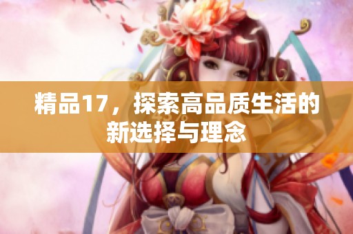 精品17，探索高品质生活的新选择与理念