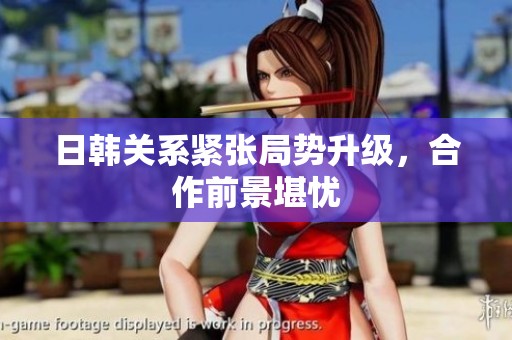 日韩关系紧张局势升级，合作前景堪忧