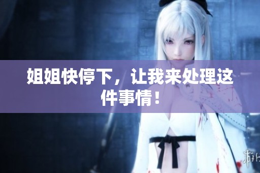 姐姐快停下，让我来处理这件事情！