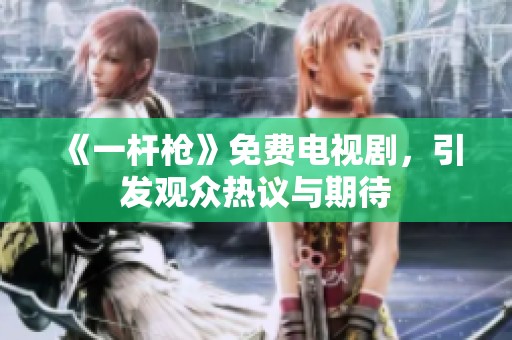 《一杆枪》免费电视剧，引发观众热议与期待