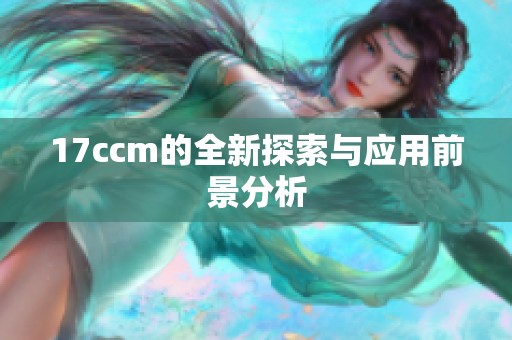 17ccm的全新探索与应用前景分析