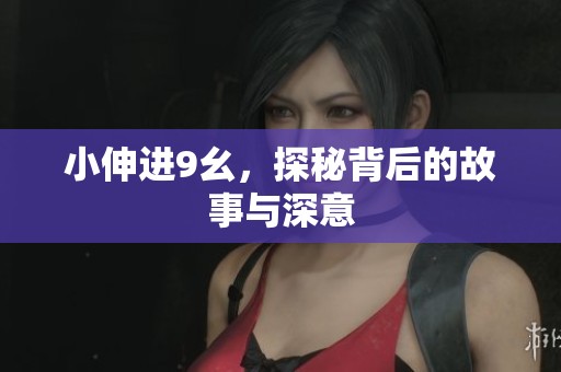 小伸进9幺，探秘背后的故事与深意