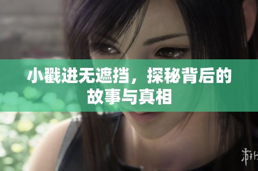 小戳进无遮挡，探秘背后的故事与真相