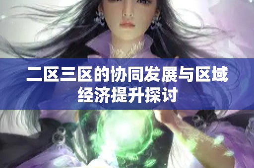 二区三区的协同发展与区域经济提升探讨