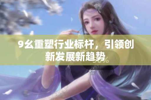 9幺重塑行业标杆，引领创新发展新趋势