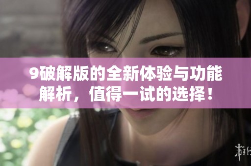 9破解版的全新体验与功能解析，值得一试的选择！