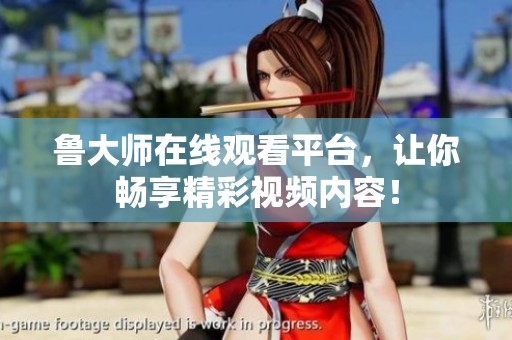 鲁大师在线观看平台，让你畅享精彩视频内容！