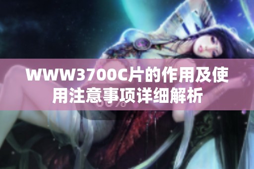 WWW3700C片的作用及使用注意事项详细解析