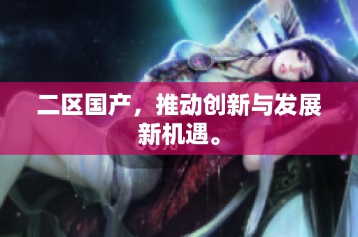 二区国产，推动创新与发展新机遇。