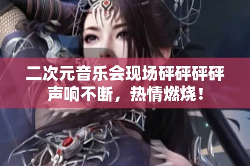 二次元音乐会现场砰砰砰砰声响不断，热情燃烧！