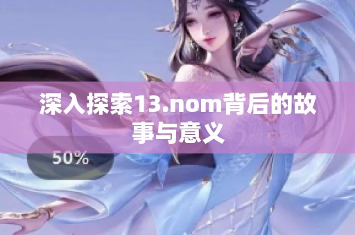 深入探索13.nom背后的故事与意义