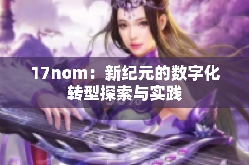 17nom：新纪元的数字化转型探索与实践