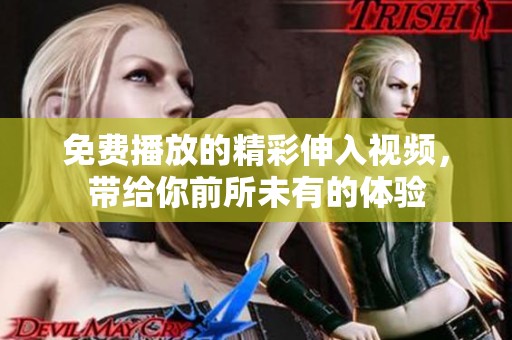 免费播放的精彩伸入视频，带给你前所未有的体验