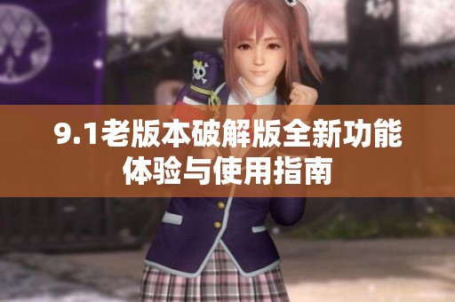 9.1老版本破解版全新功能体验与使用指南