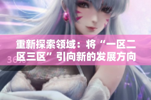重新探索领域：将“一区二区三区”引向新的发展方向