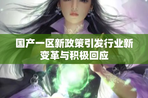国产一区新政策引发行业新变革与积极回应